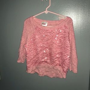 Sequin pink sweater